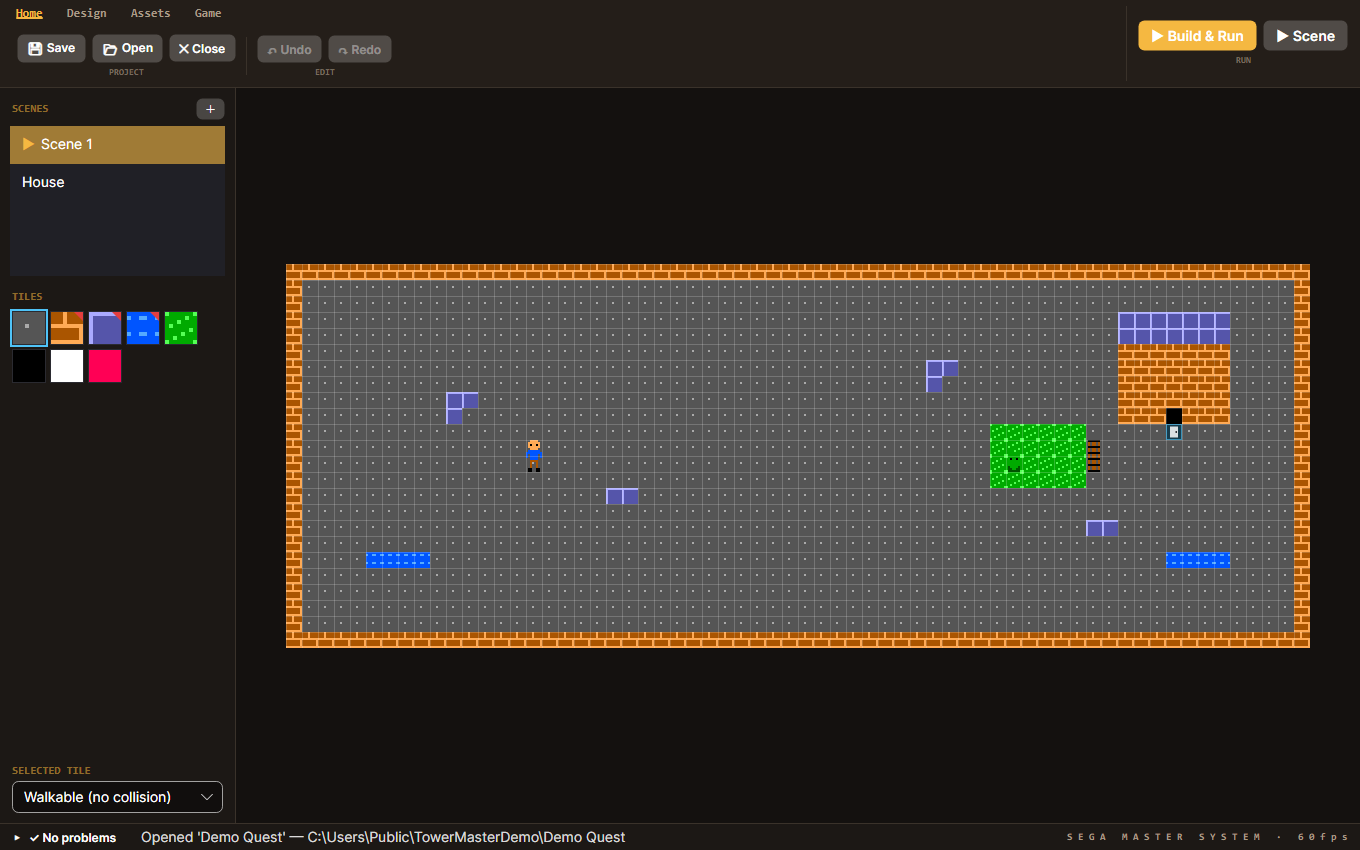 The TowerMaster scene editor